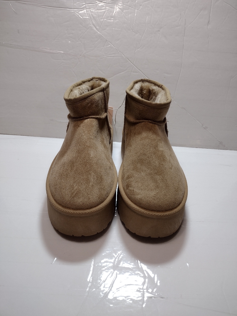 Olivia & Kate  Women's  Winter Ankle Boot Slippers in Tan Size 10 NWT